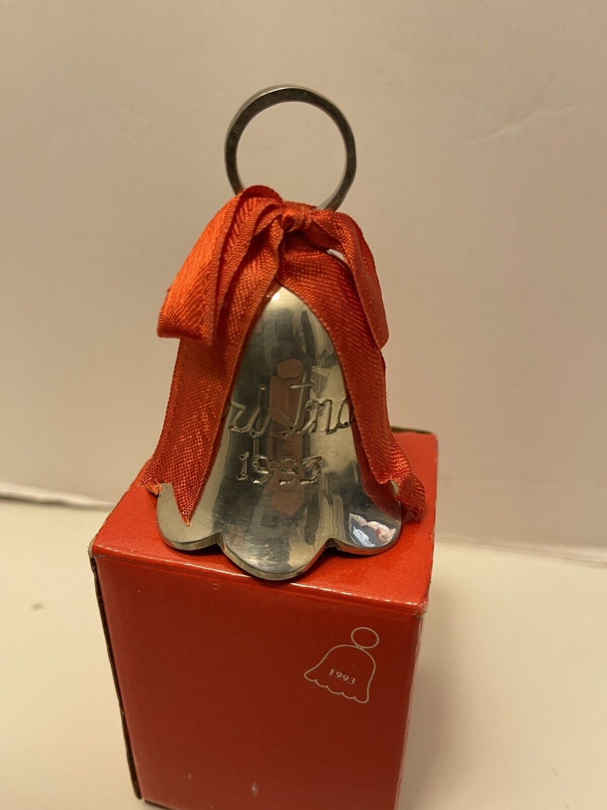 Towle Silversmiths 1993 Silver Plated Pierced Annual Christmas Bell 