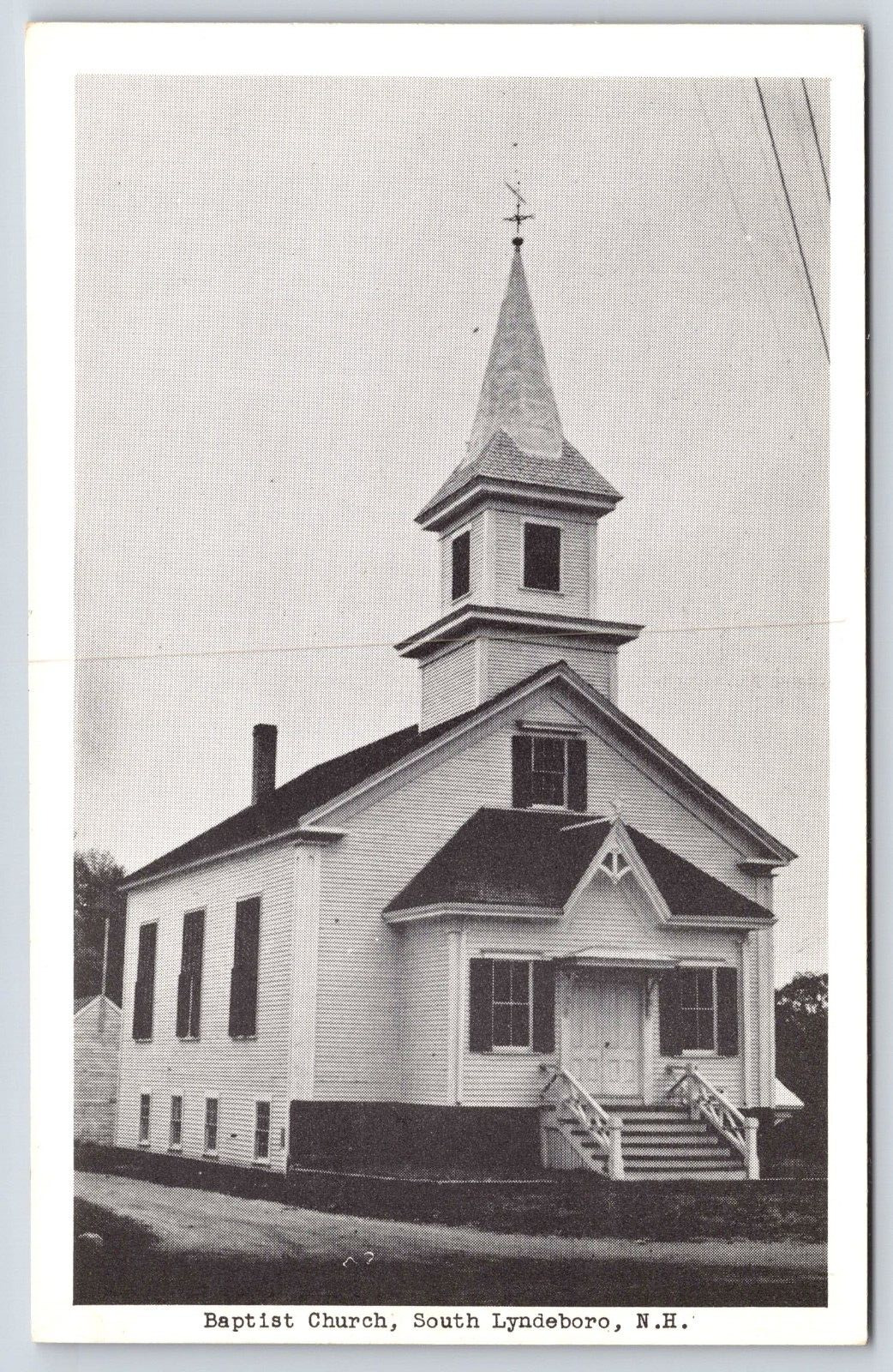 Vintage Postcard Baptist Church South Lyndeboro New Hampshire