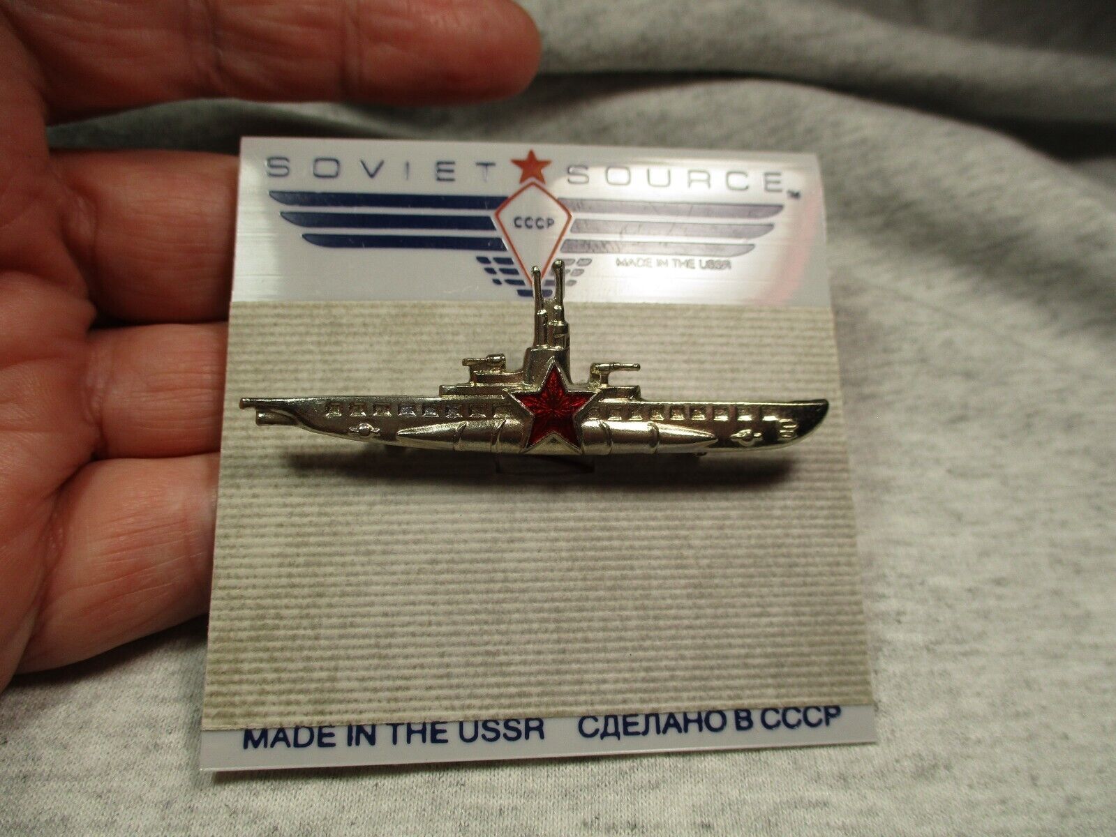 Submarine Commander Original Soviet Badge of the Soviet Navy