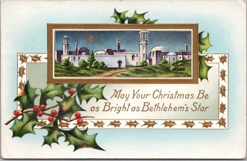 Whitney CHRISTMAS Greetings Postcard \
