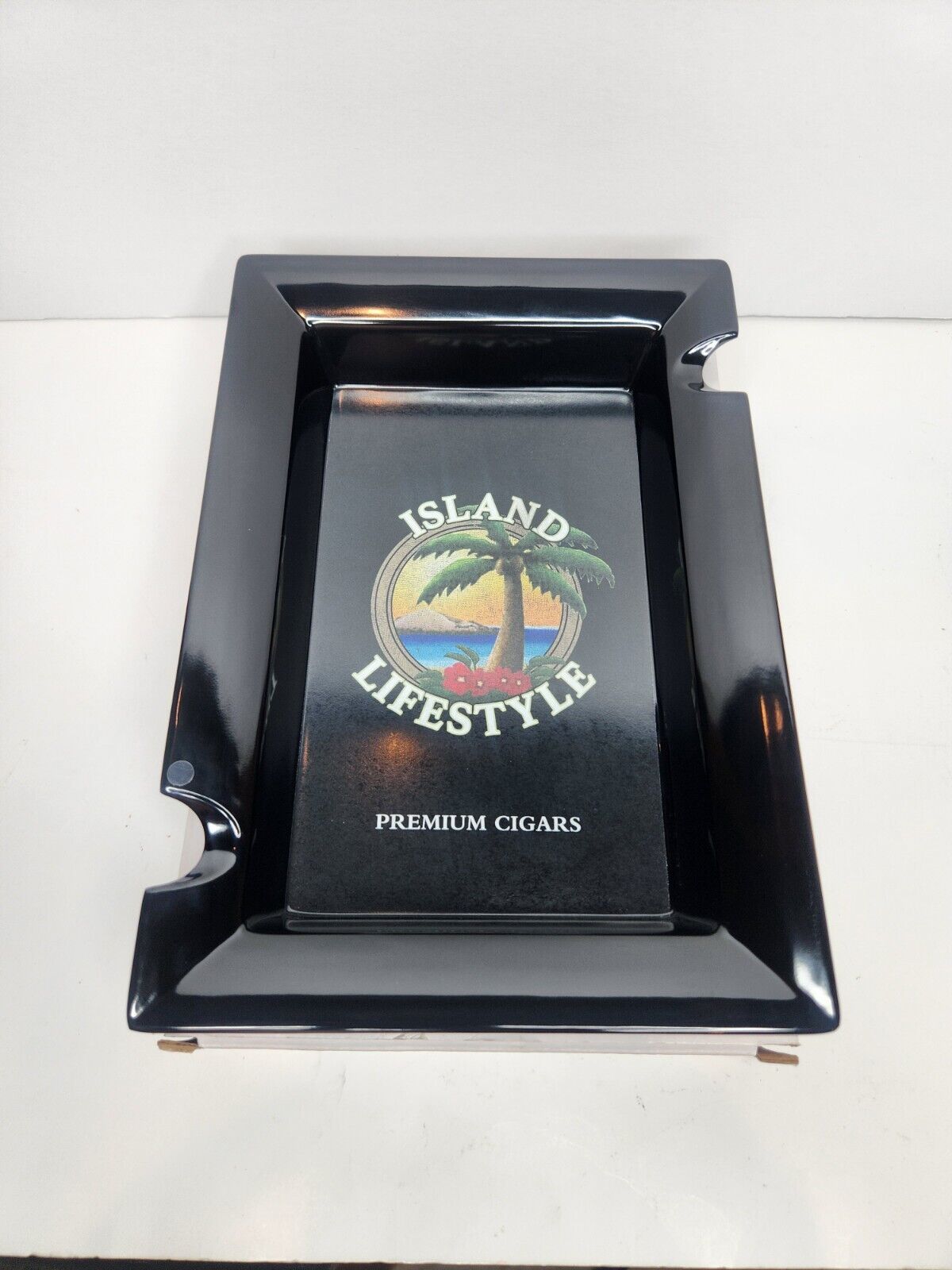 ISLAND LIFESTYLE Premium Cigar Ashtray Smokes Tobacco Tropical Cigars New in Box