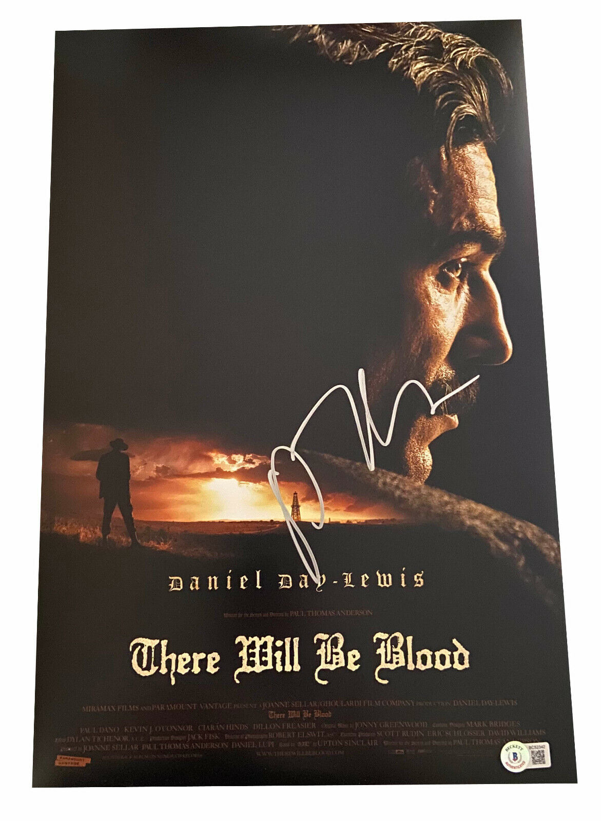 PAUL THOMAS ANDERSON SIGNED AUTOGRAPH 12X18 THERE WILL BE BLOOD PHOTO BECKETT 