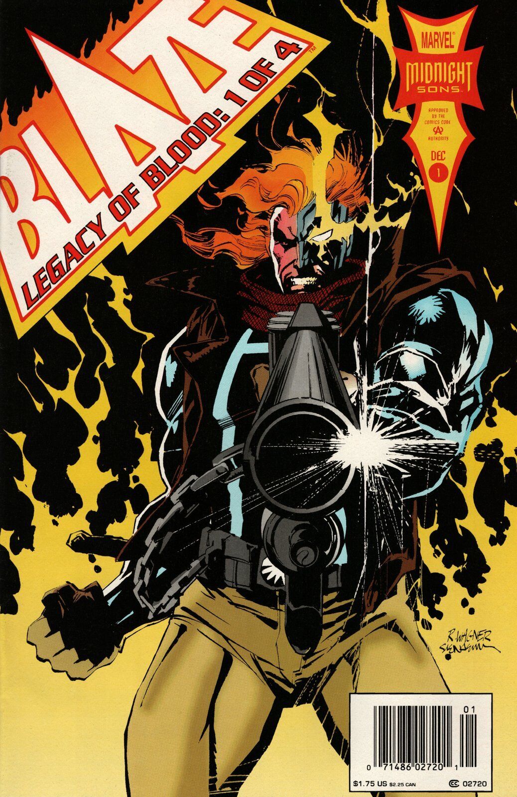Blaze: Legacy of Blood #1 Newsstand Cover (1993-1994) Marvel Comics