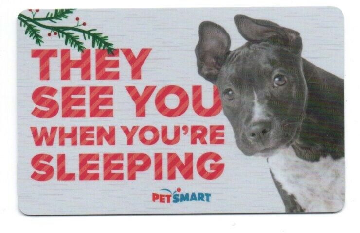 Petsmart Cute Dog See You When You\'re Sleeping Gift Card No $ Value Collectible