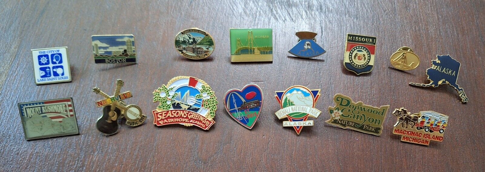 Lot Of 15  Travel Pins