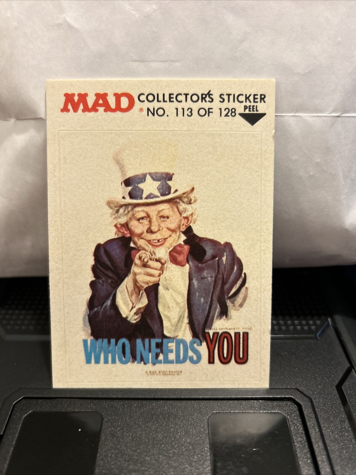 1983 Fleer MAD Magazine Trouble Collectors Trading Sticker Cards Who Needs You