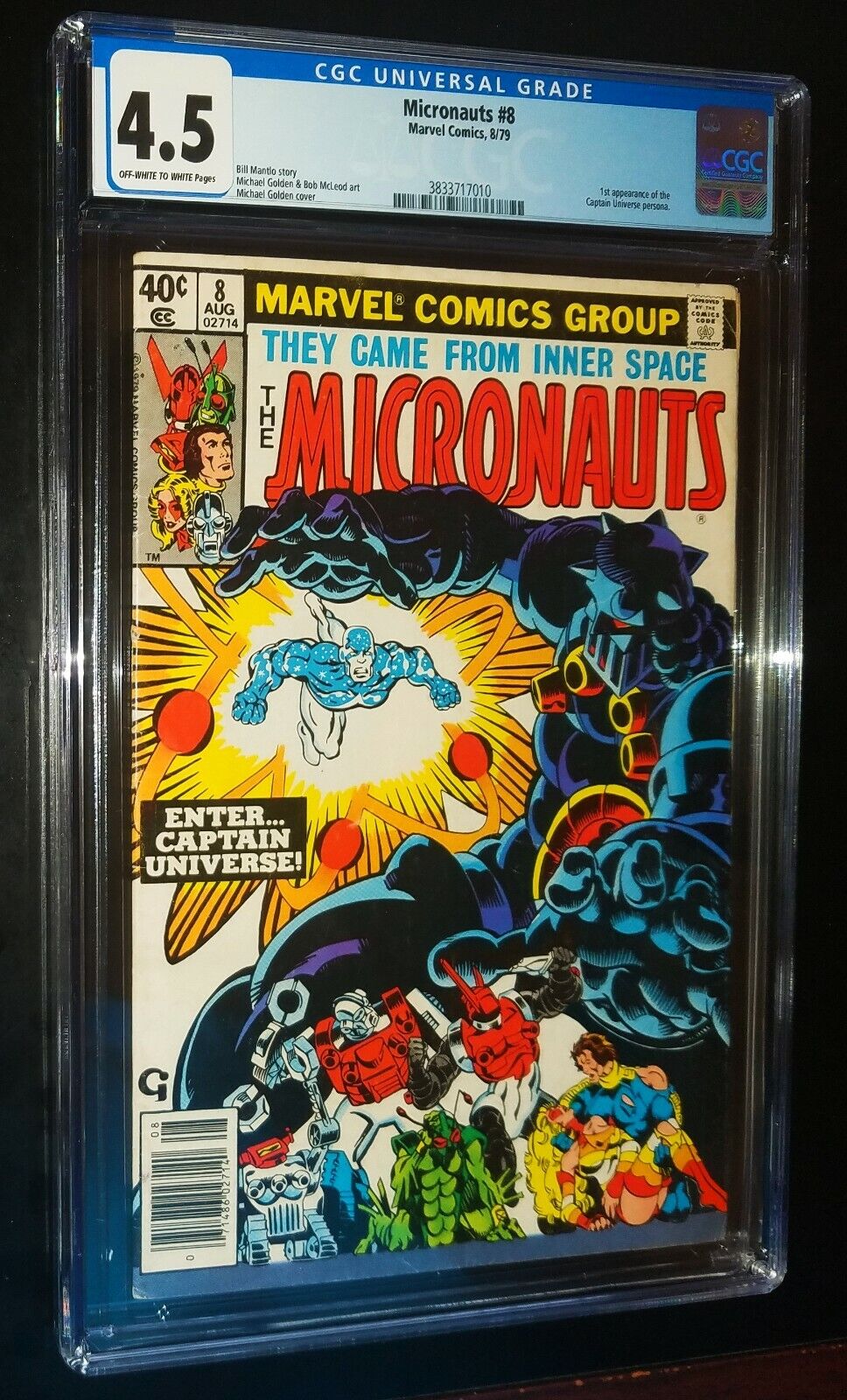 THE MICRONAUTS CGC #8 1979 Marvel Comics CGC 4.5 VG+ 0626