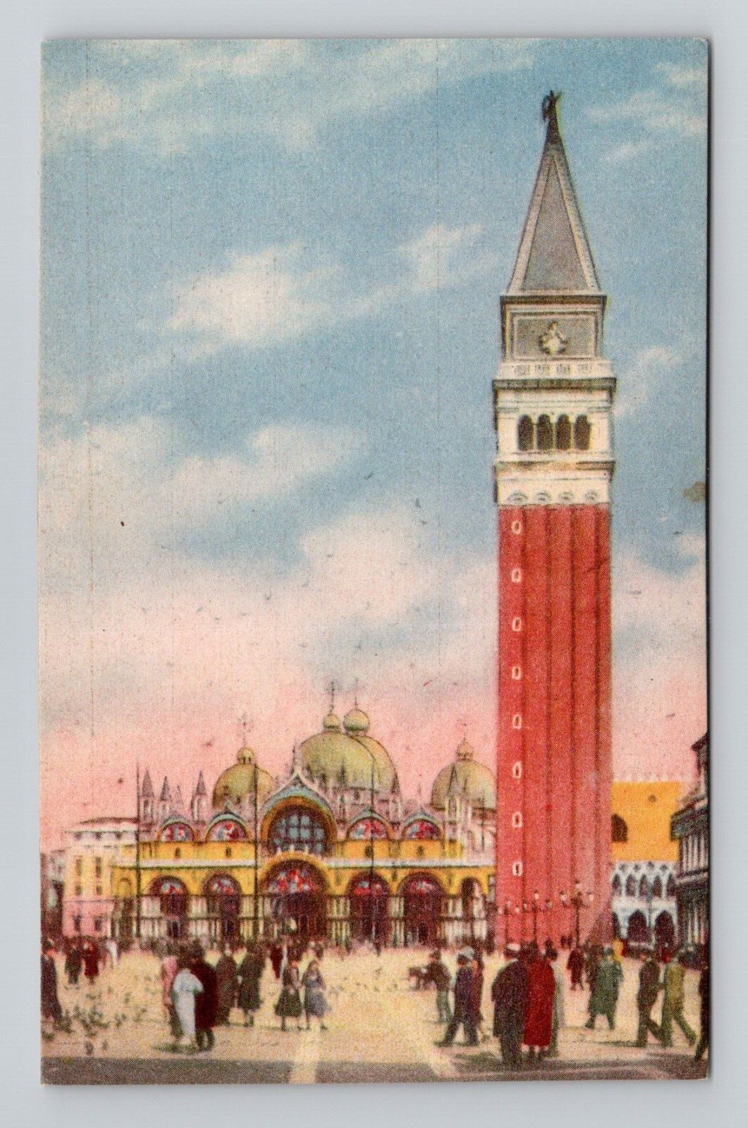 Postcard Piazza San Marco Venice Italy, Antique M17