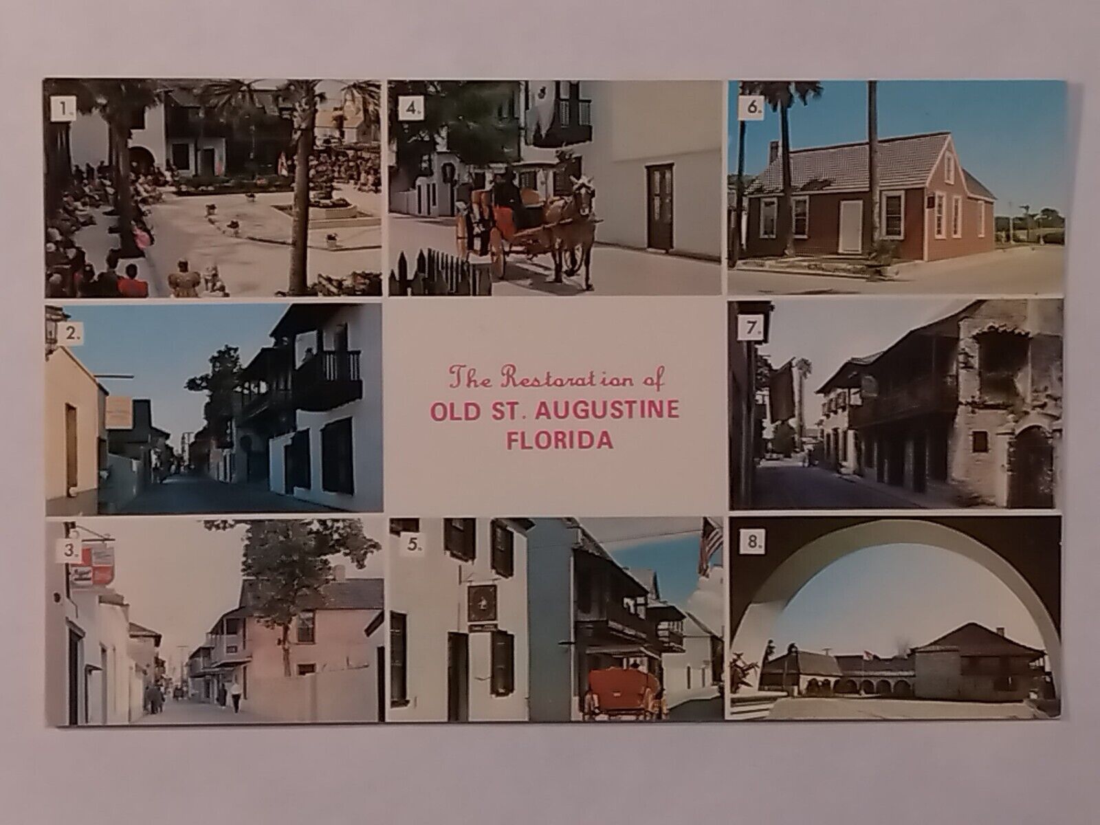 San Augustin Antigo Gardens Calle Real Colonial Buildings Postcard 