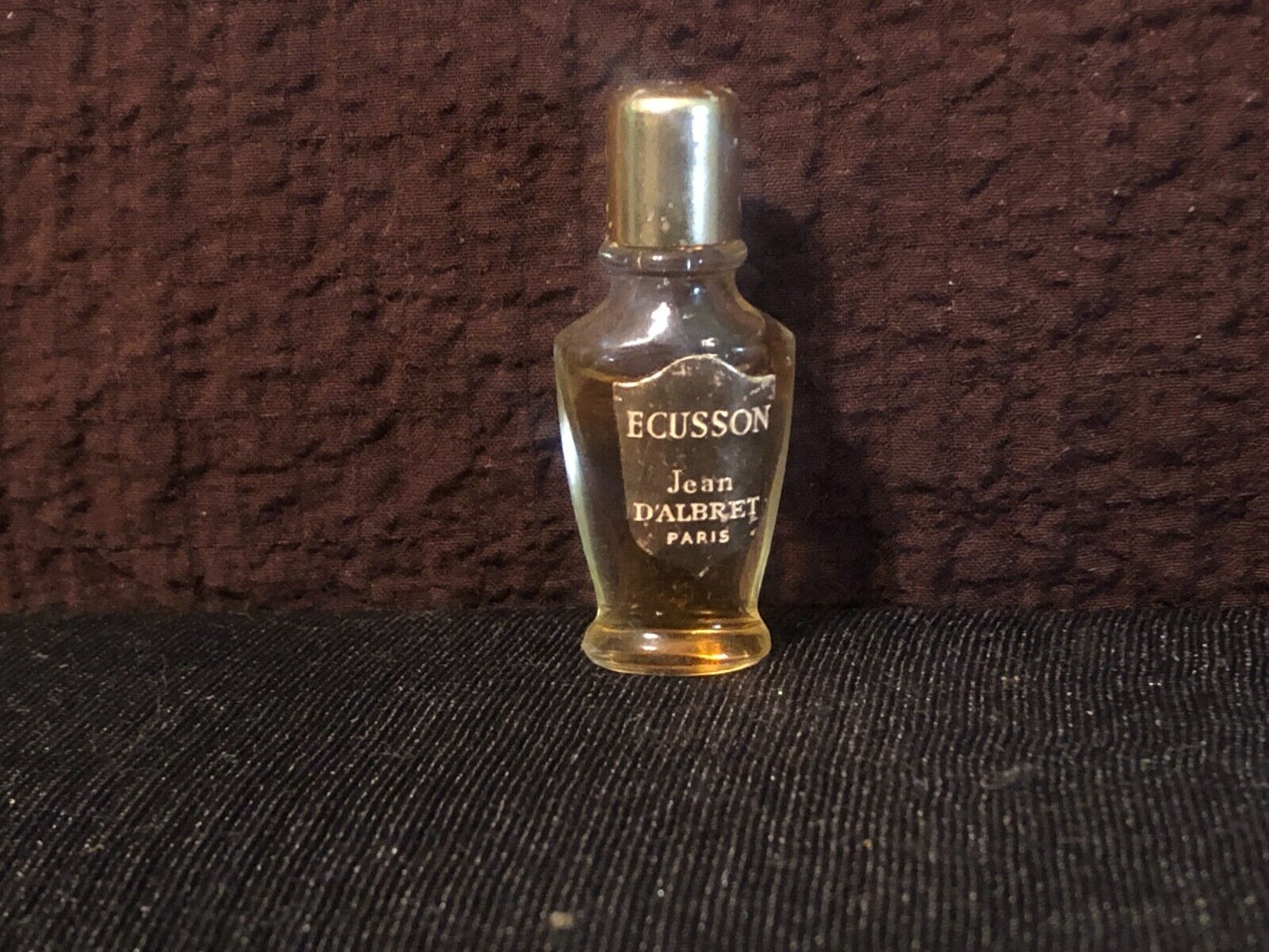 Vintage Mini Jean D'albret ECUSSON Parfum Perfume Bottle Paris France