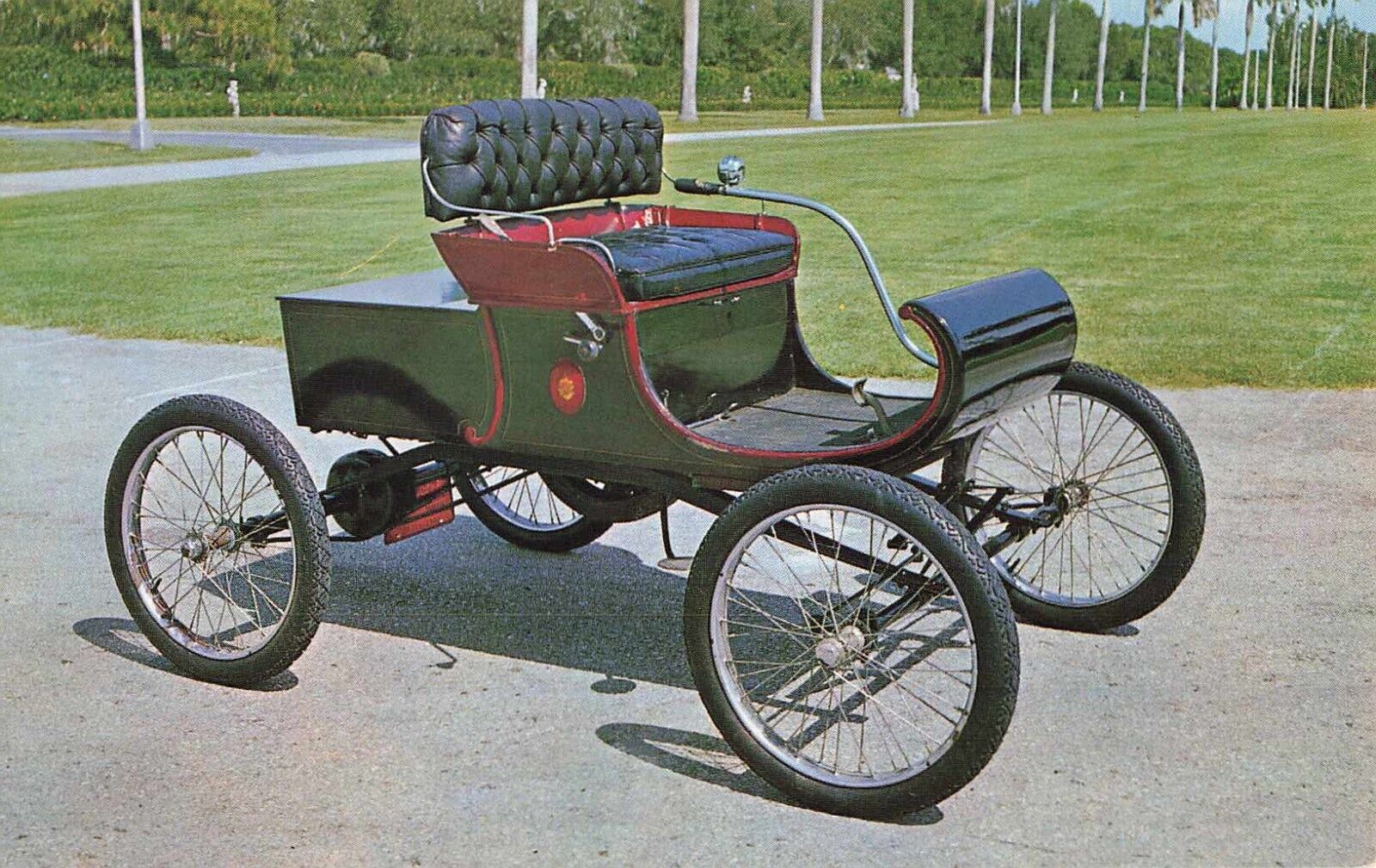Postcard 1901 Oldsmobile First Mass Produced 1 Cylinder Engine $650