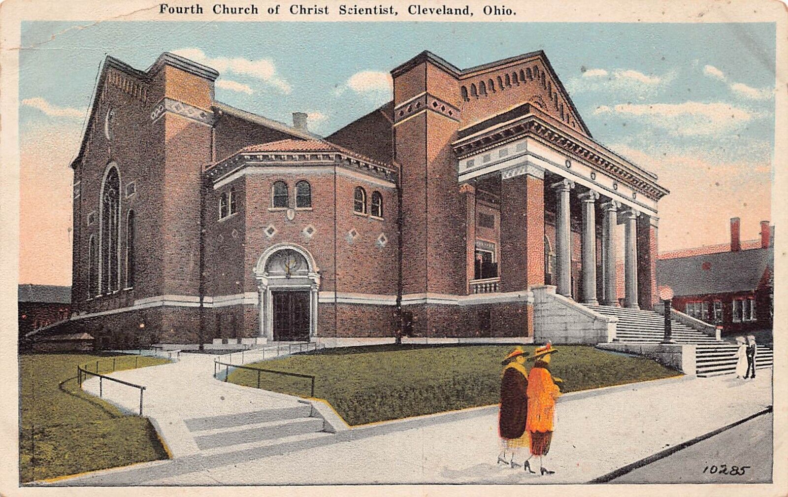 Cleveland OH Ohio Fourth Church of Christ Scientist Chester Ave Vtg Postcard C5