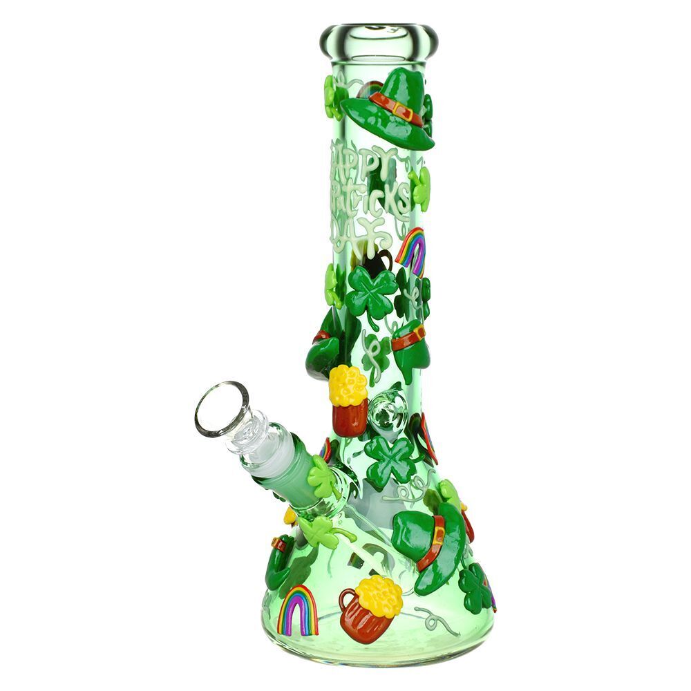St. Patrick\'s Day Glow In The Dark Water Pipe - 10\