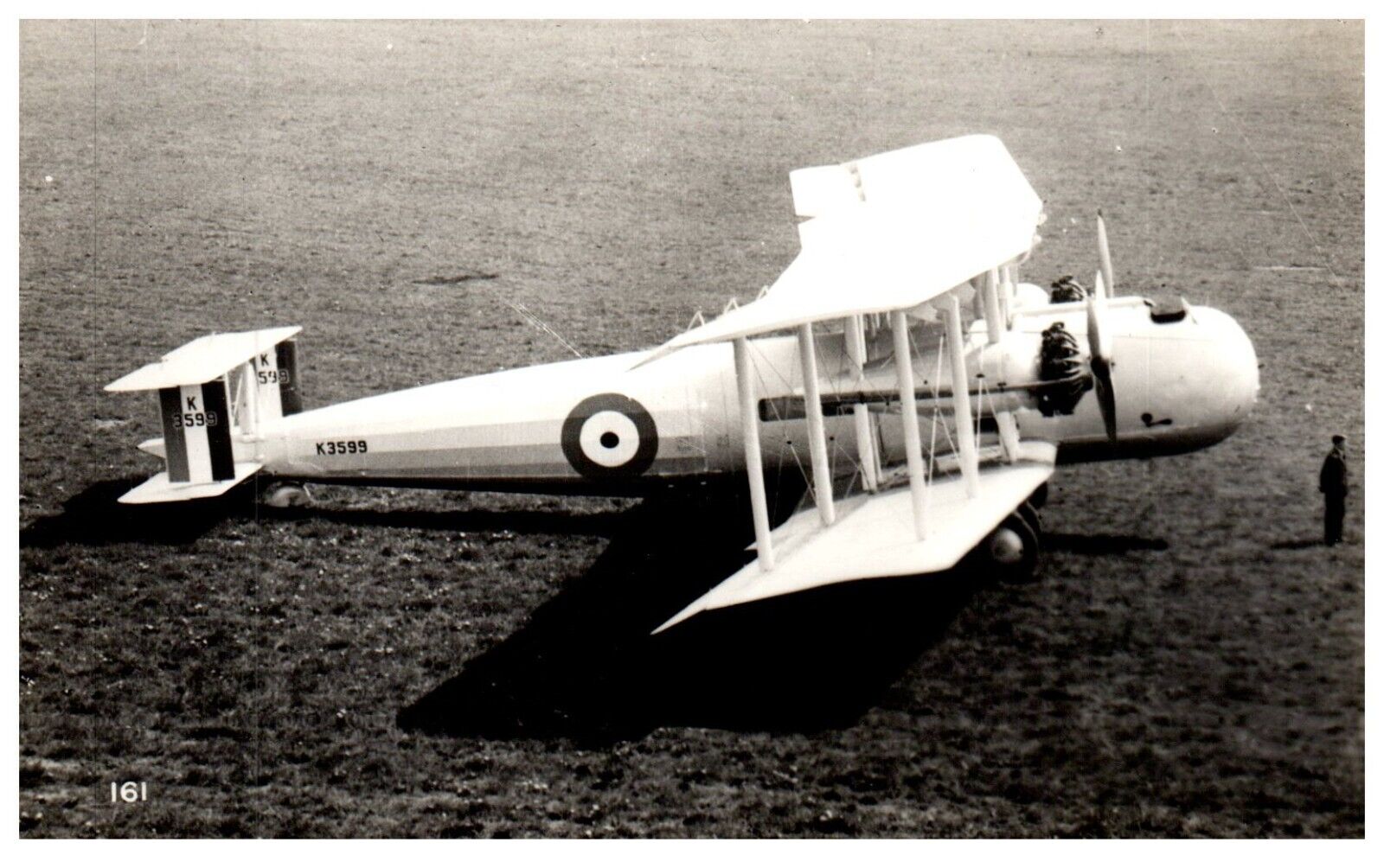 Vickers Valentina MK1 K3599 First Produced RAF Troop Transport RPPC 1934