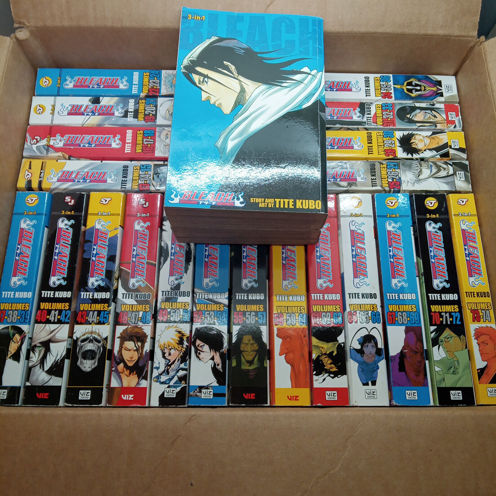 Bleach by Tite Kubo English Manga Volumes 7-72 Shonen Jump 3-in-1 Books Huge Lot
