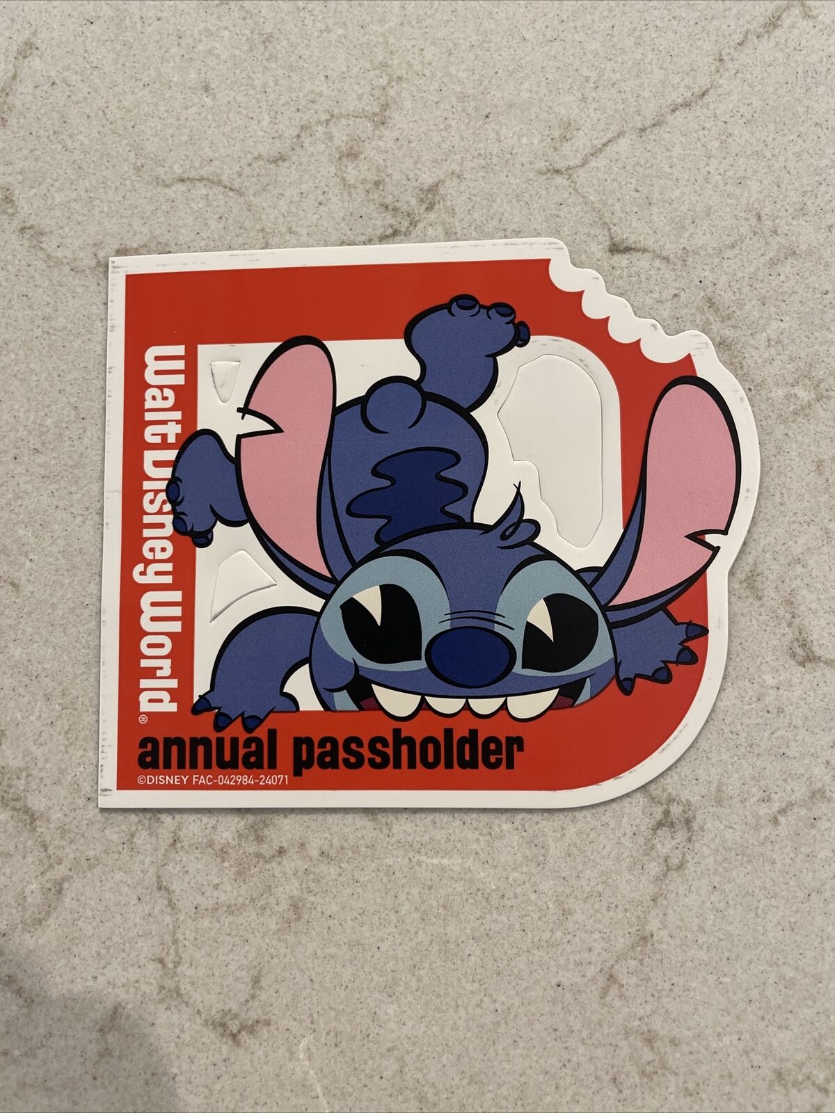 New AUTHENTIC WDW Walt Disney World Annual Passholder Stitch Magnet AP 2024
