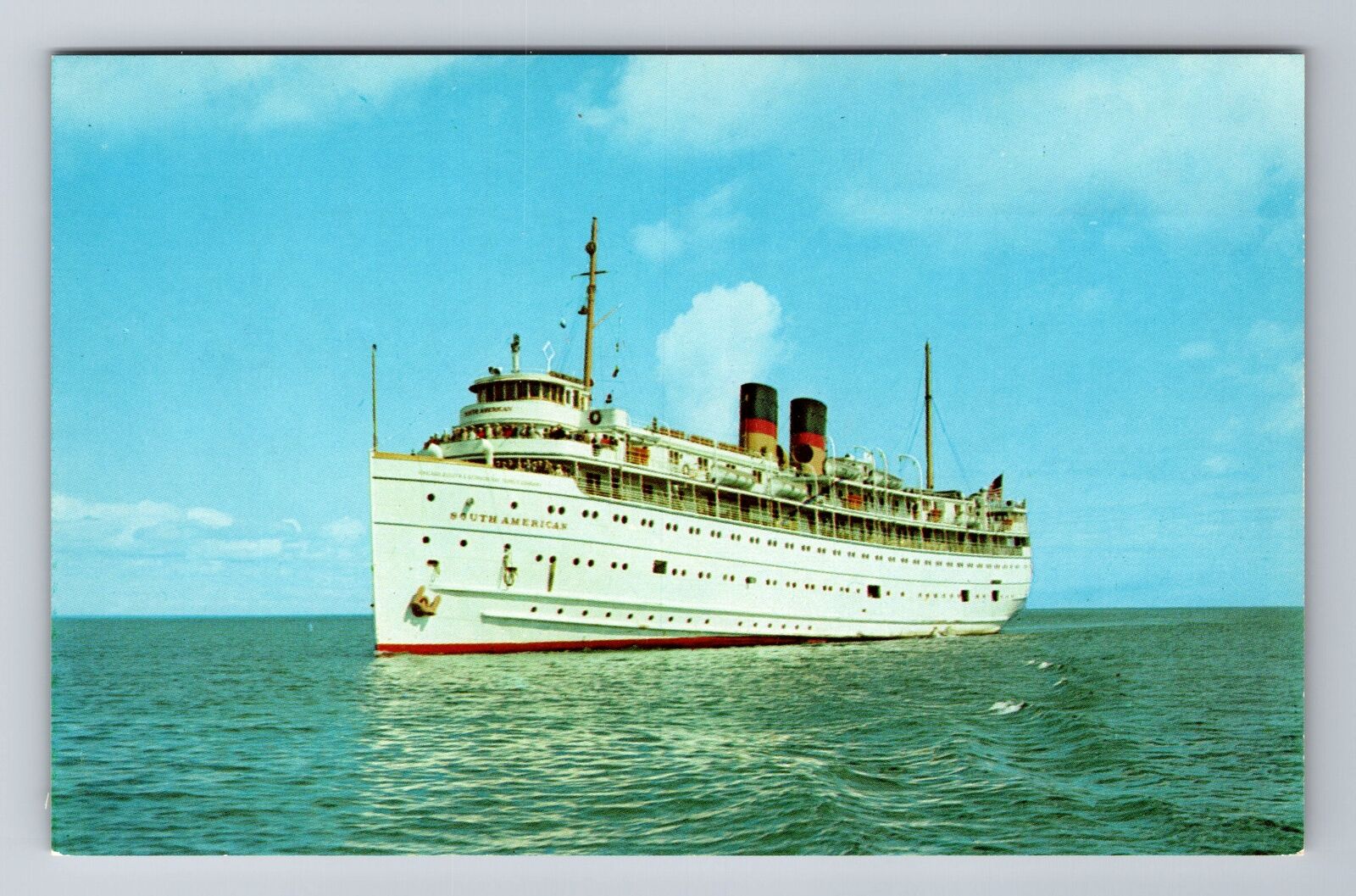 SS South American, Ship, Transportation, Vintage Souvenir Postcard