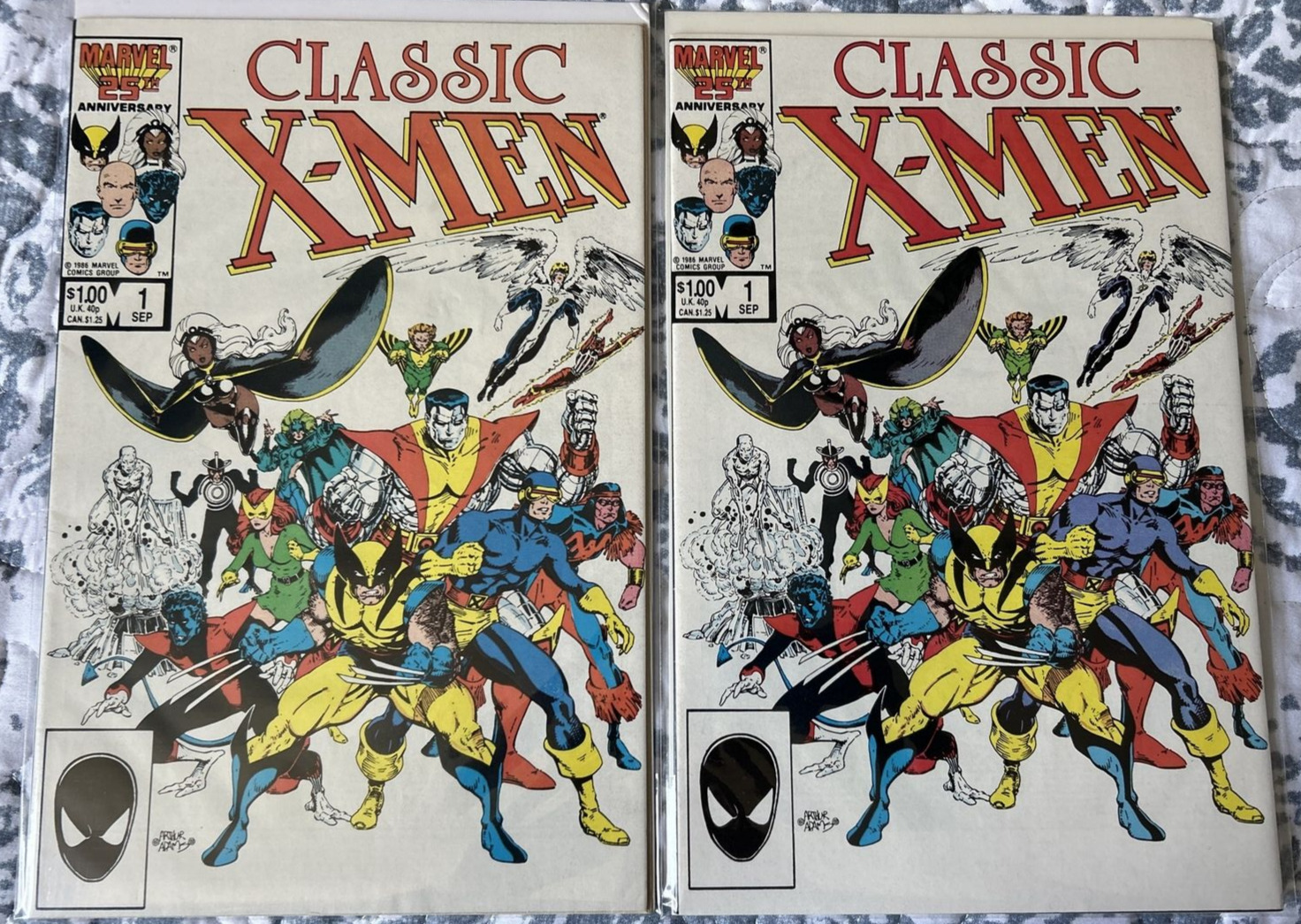 2x Classic X-Men #1  Reprint of Giant-Size X-Men 1986, Art Adams Cover