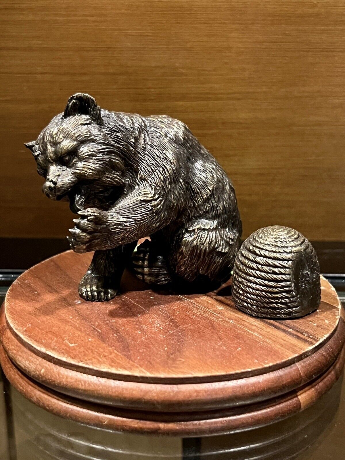 Rare Bronze Honey bear with Bronze hive hallmark on bottom Bear