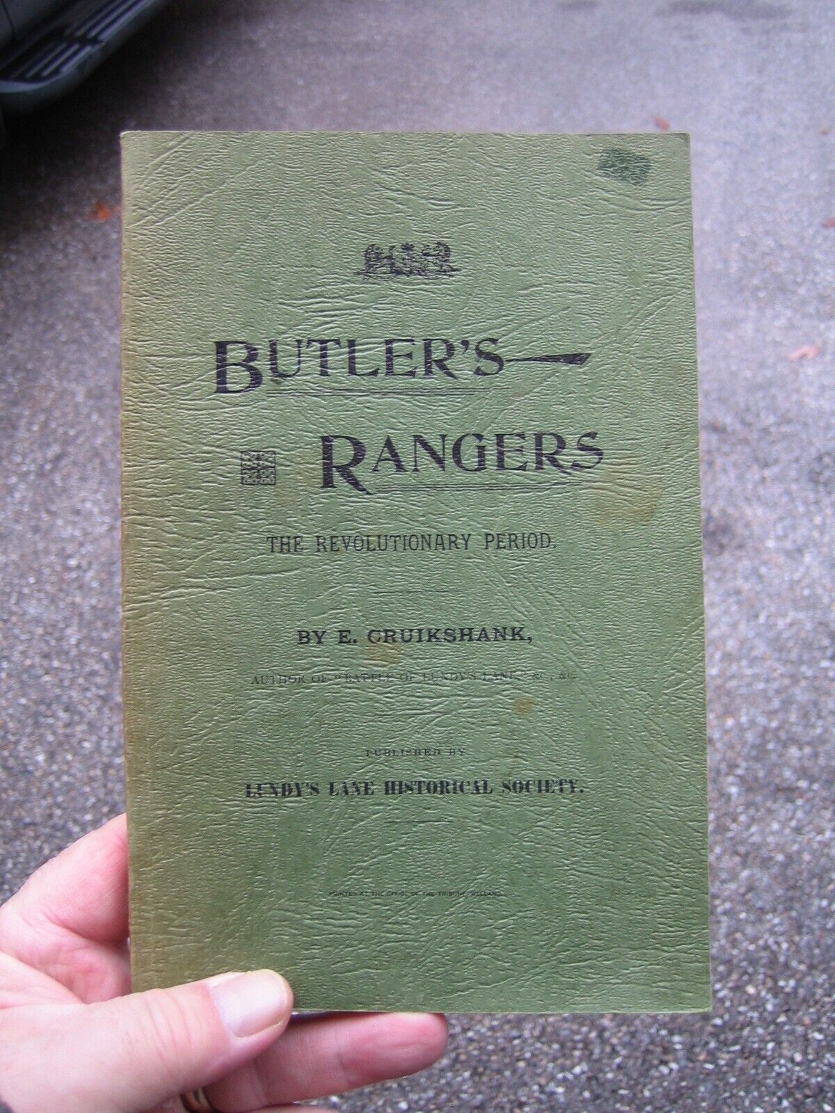 Rev War Butlers Rangers Book - 1975 Ontario