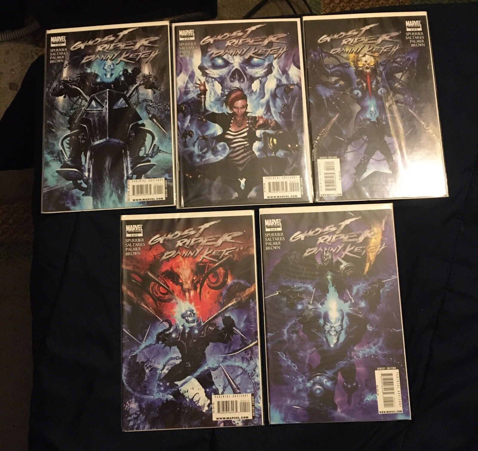 Ghost Rider Danny Ketch #1-5 Full Set 1st Print Cover A Marvel Comics 2008