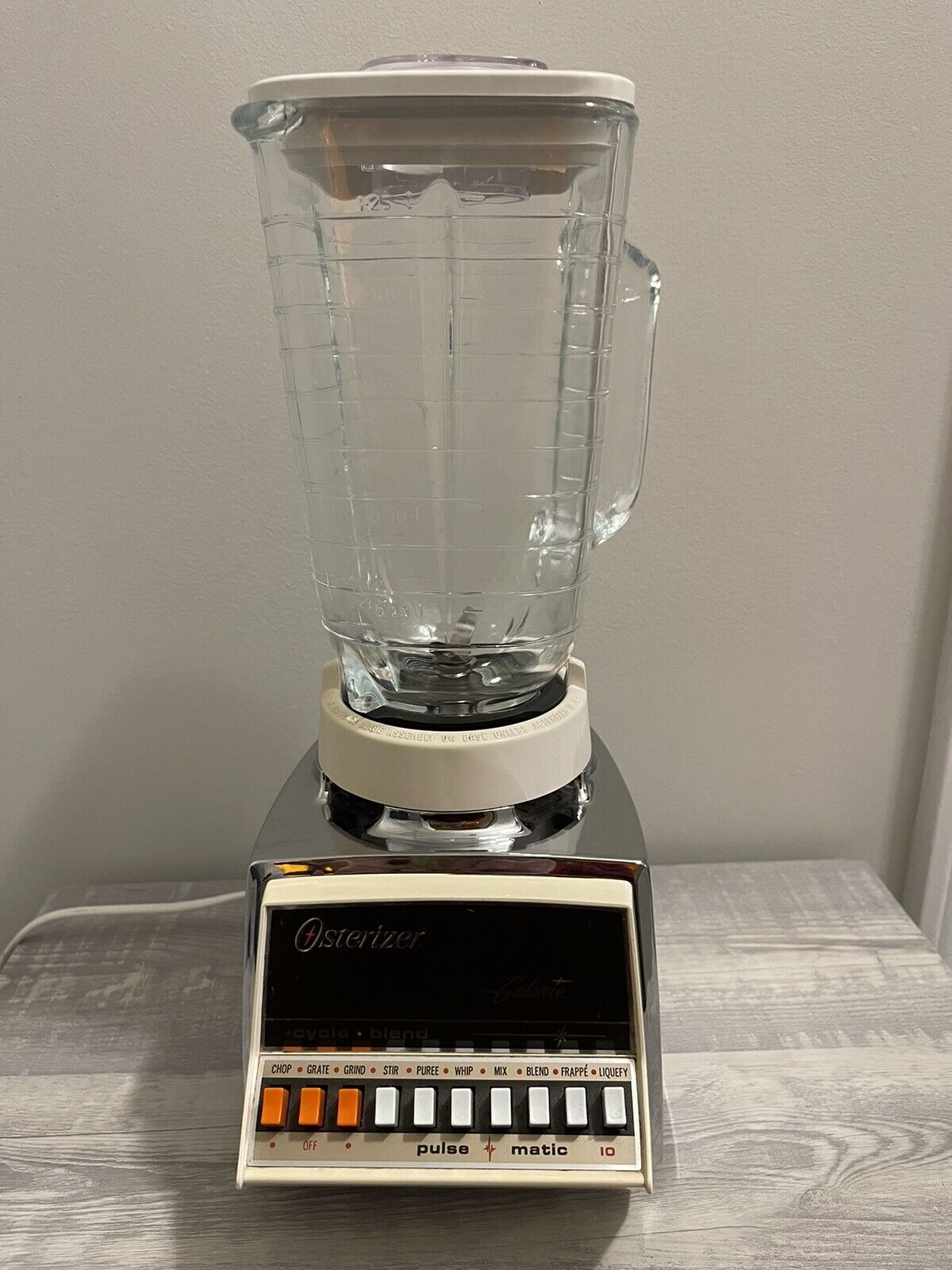 Vintage Osterizer Galaxie Pulse Matic 10 Blender