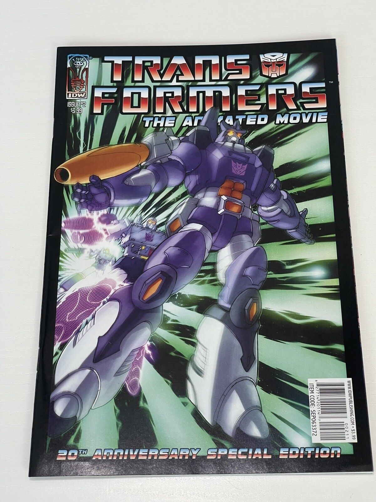 Transformers The Animated Movie (2006) #2 20th Anniversary Special Ed NM