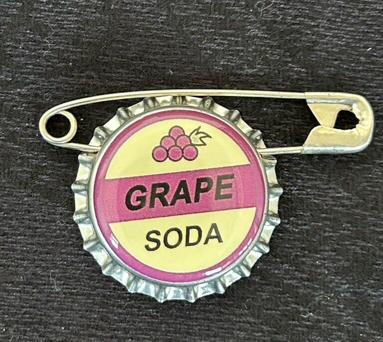Handmade Disney Pixar Up Grape Soda Bottle Cap Pin Ellie Badge