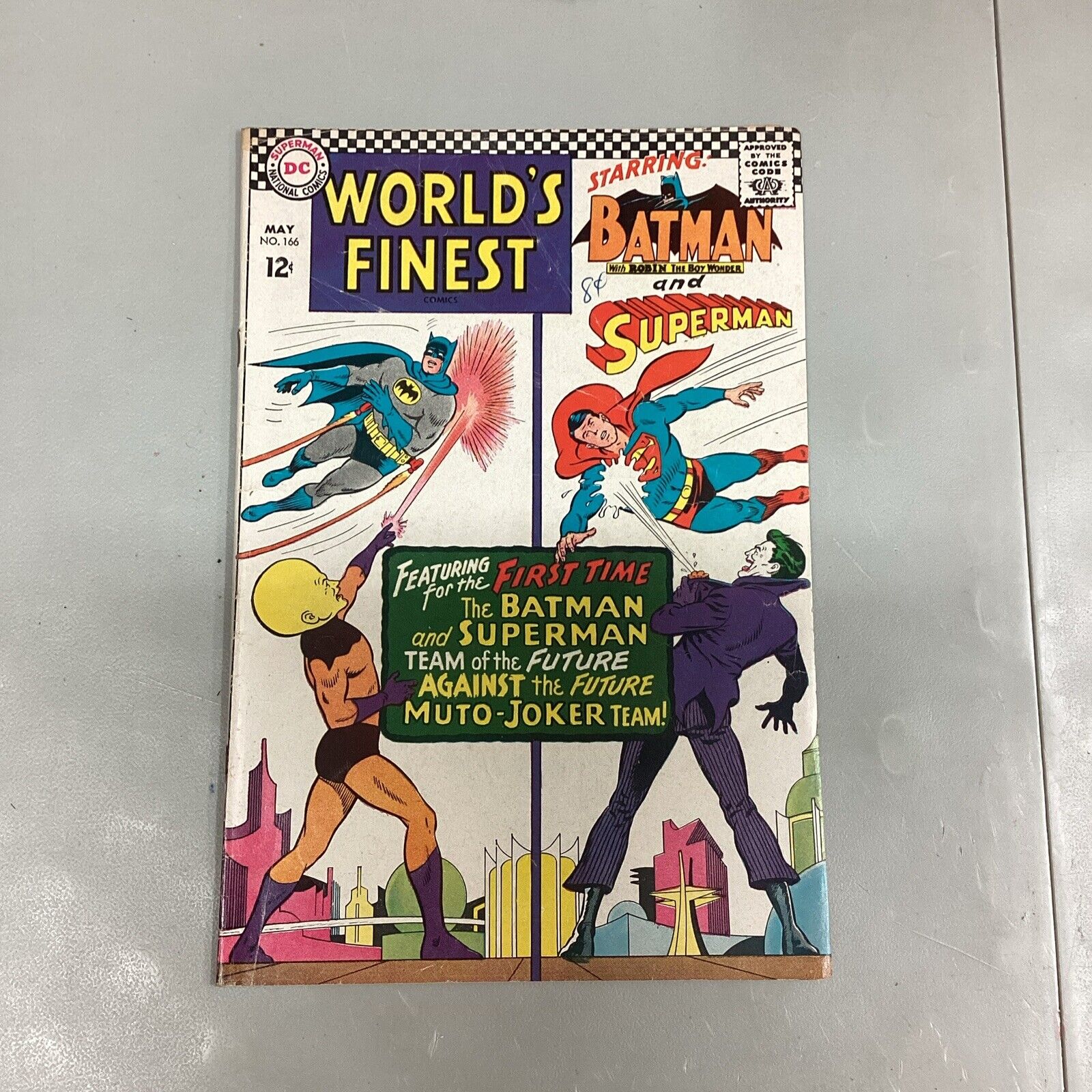World\'s Finest #166 Batman Superman Joker DC Comics 1967
