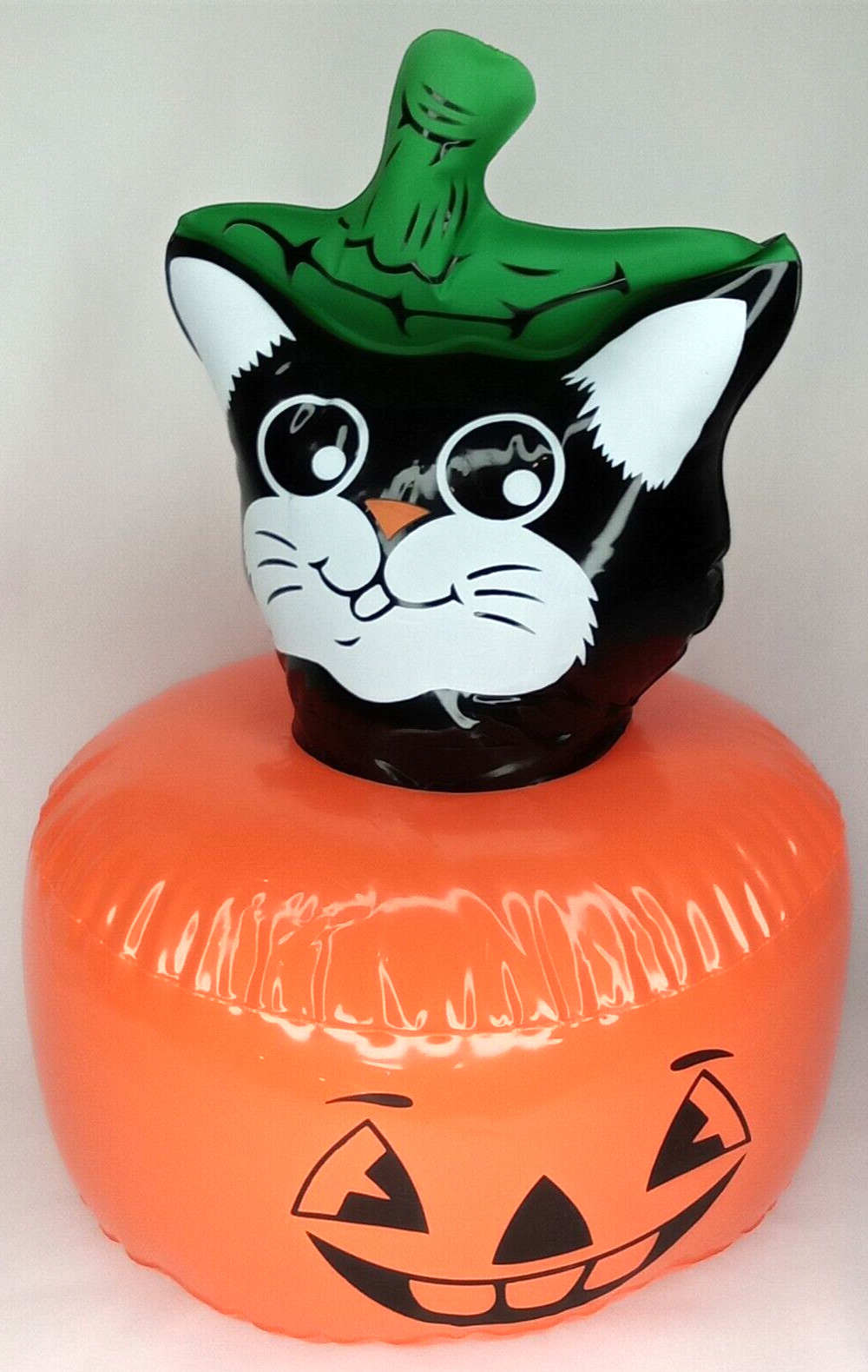 Halloween Black Cat Jack O Lantern Inflatable F W Woolworth Vintage Spooky Decor