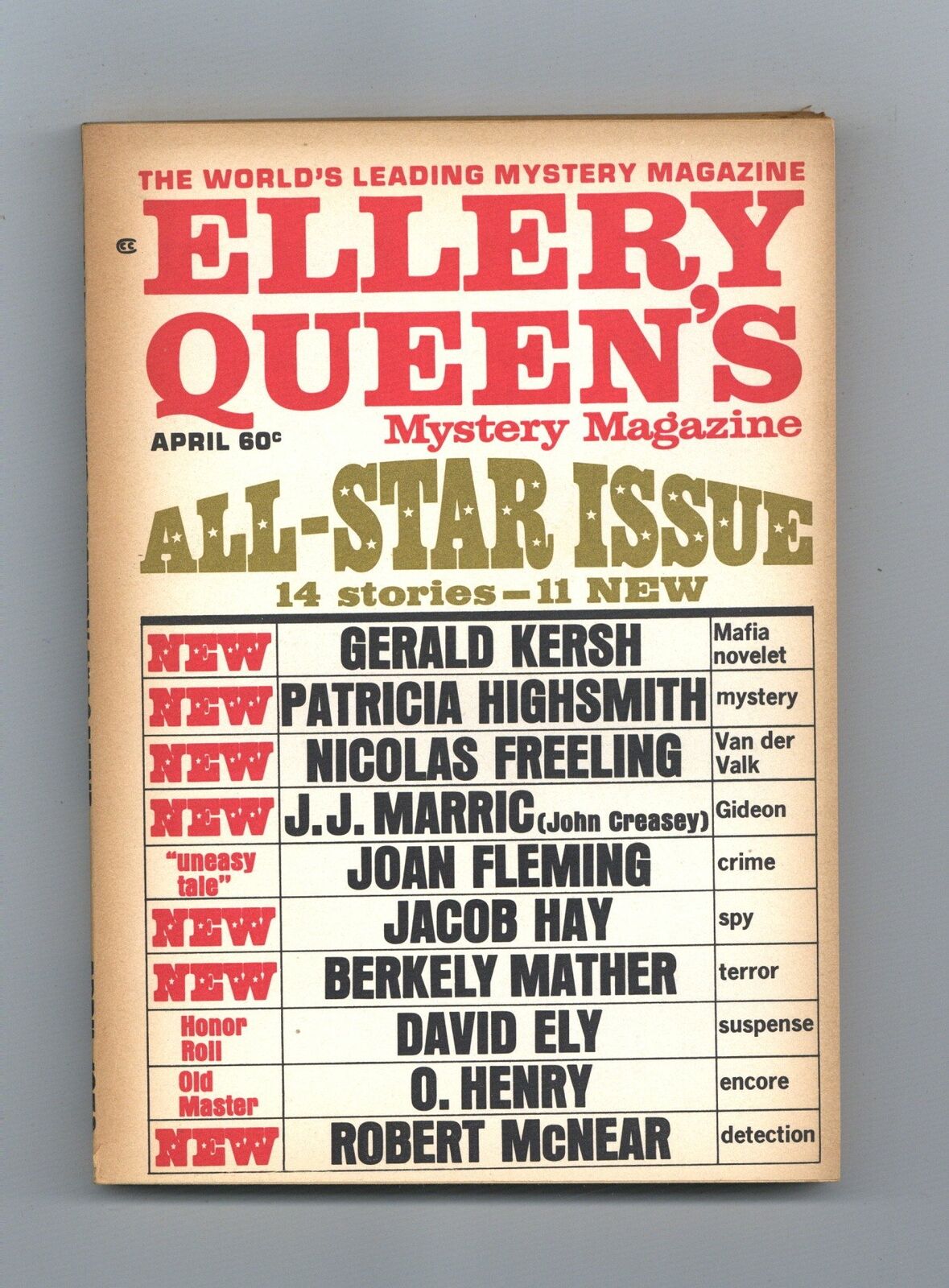 Ellery Queen's Mystery Magazine Vol. 55 #4 VF 1970