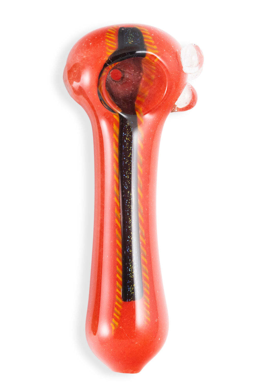 Premium Handblown Glass Spoon / Handpipe With Center Shimmer