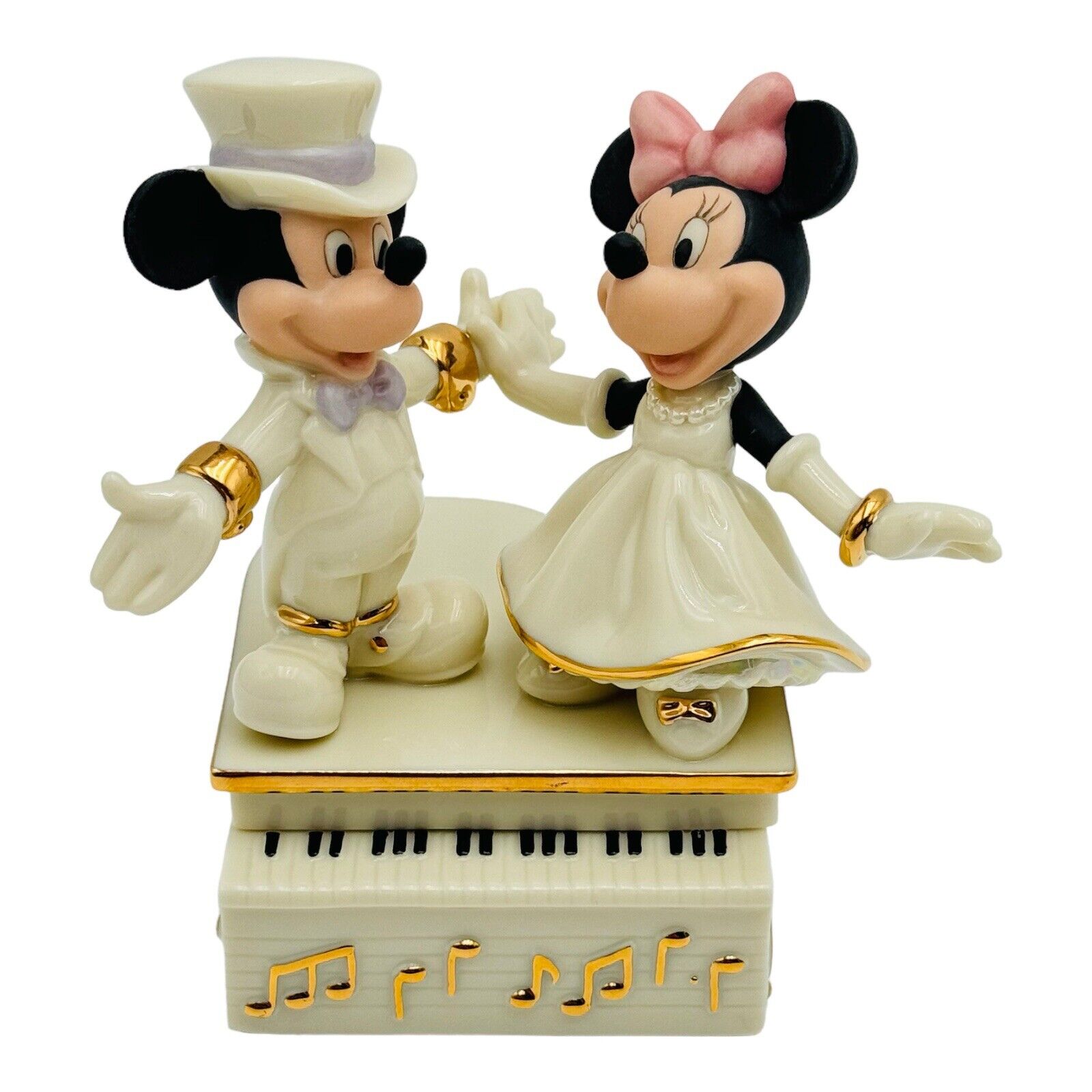 Lenox Walt Disney Mickey And Minnie’s Magical Dance Figurine Music Box NEW