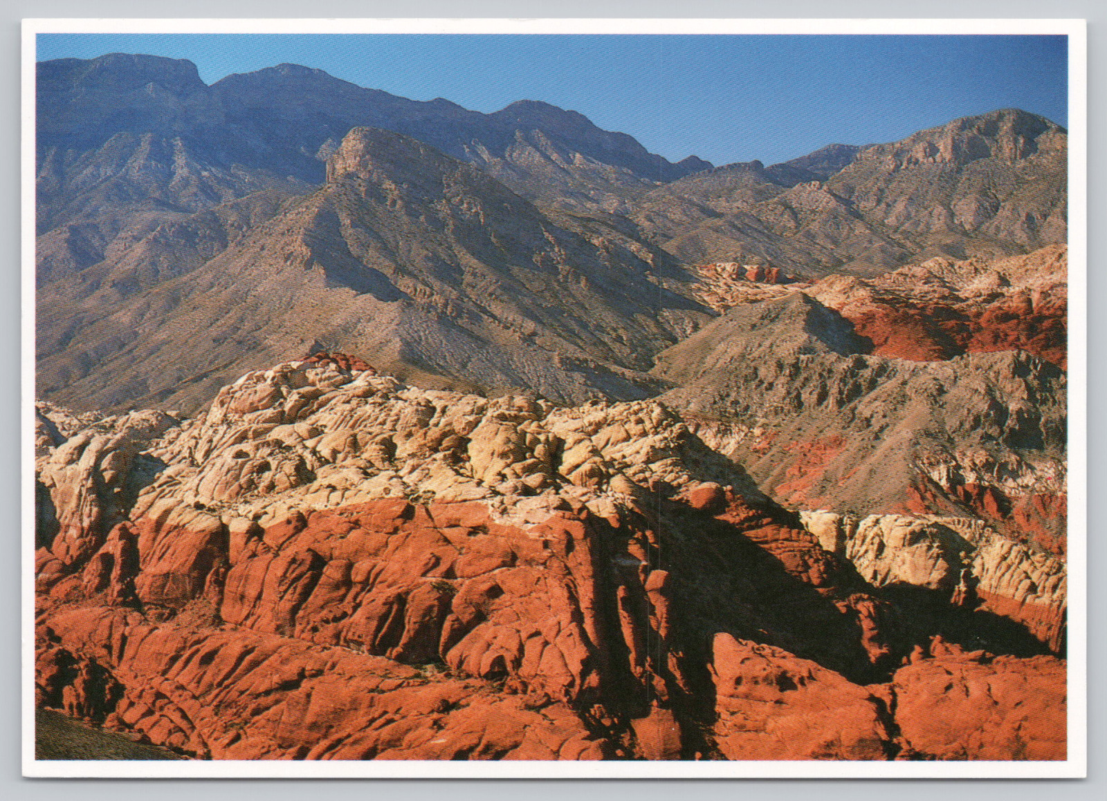 Postcard The Process of Erosion Continues in La Madre Mountains Red Rock Canyon