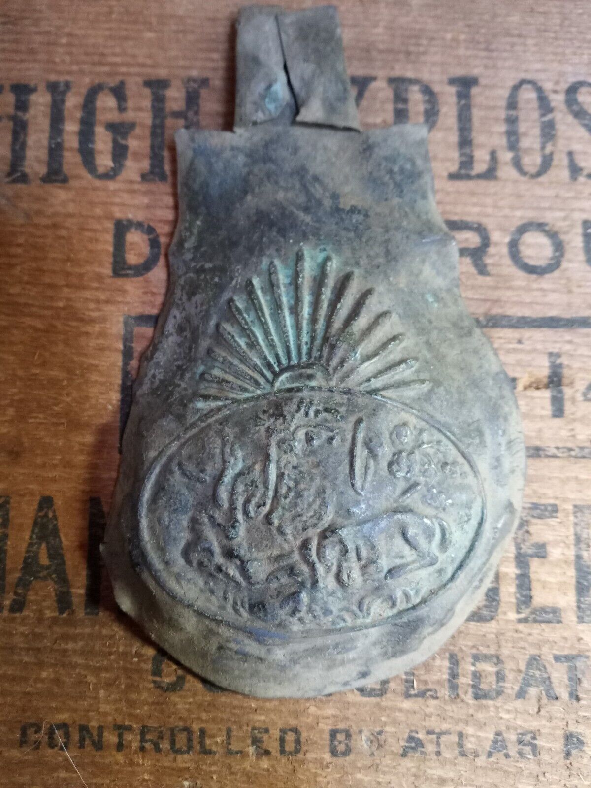Antique 19th Century Powder Flask 