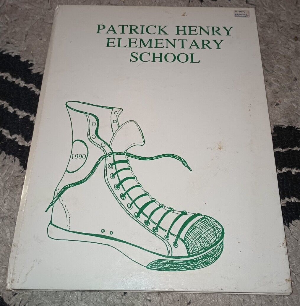 Vintage Patrick Henry Elementary School Yearbook 1990 Book Tulsa Oklahoma 