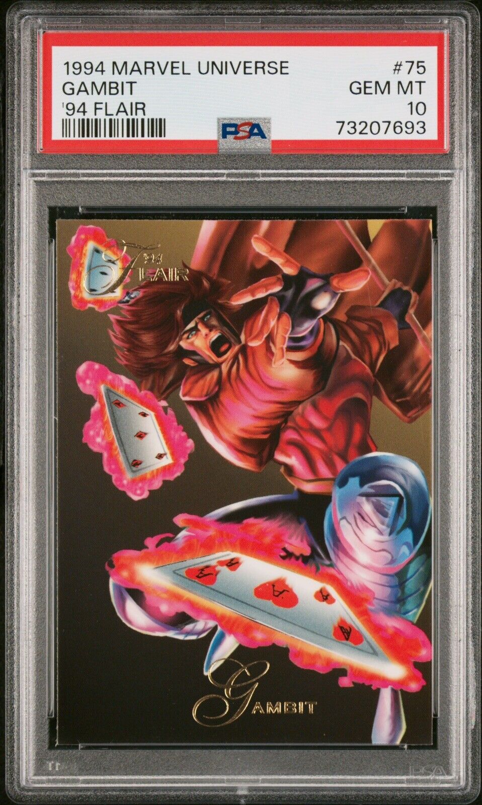1994 Marvel Universe \'94 Flair #75 Gambit PSA 10