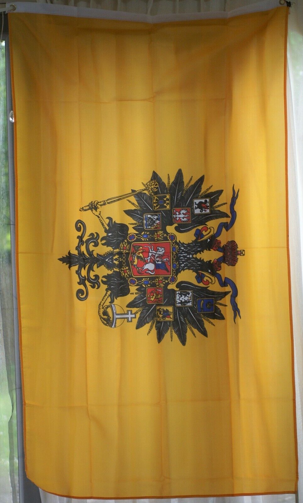 Replica Imperial Russian Tsarist state eagle flag, 5 x 3 feet large size 