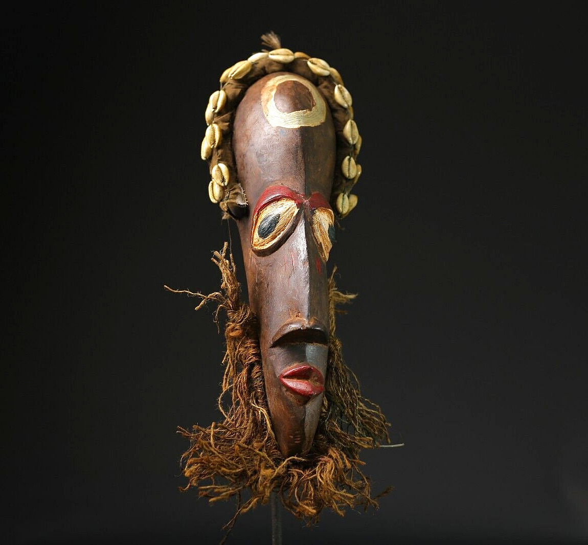 African Mask wooden Tribal Mask Vintage Dan Kran Mask wood-G2228