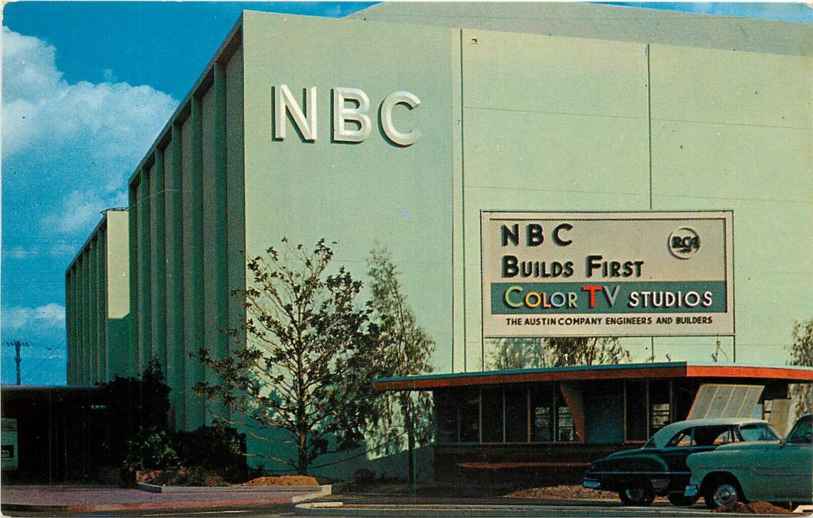 c1950s NBC Color TV Studios, Burbank, California Postcard