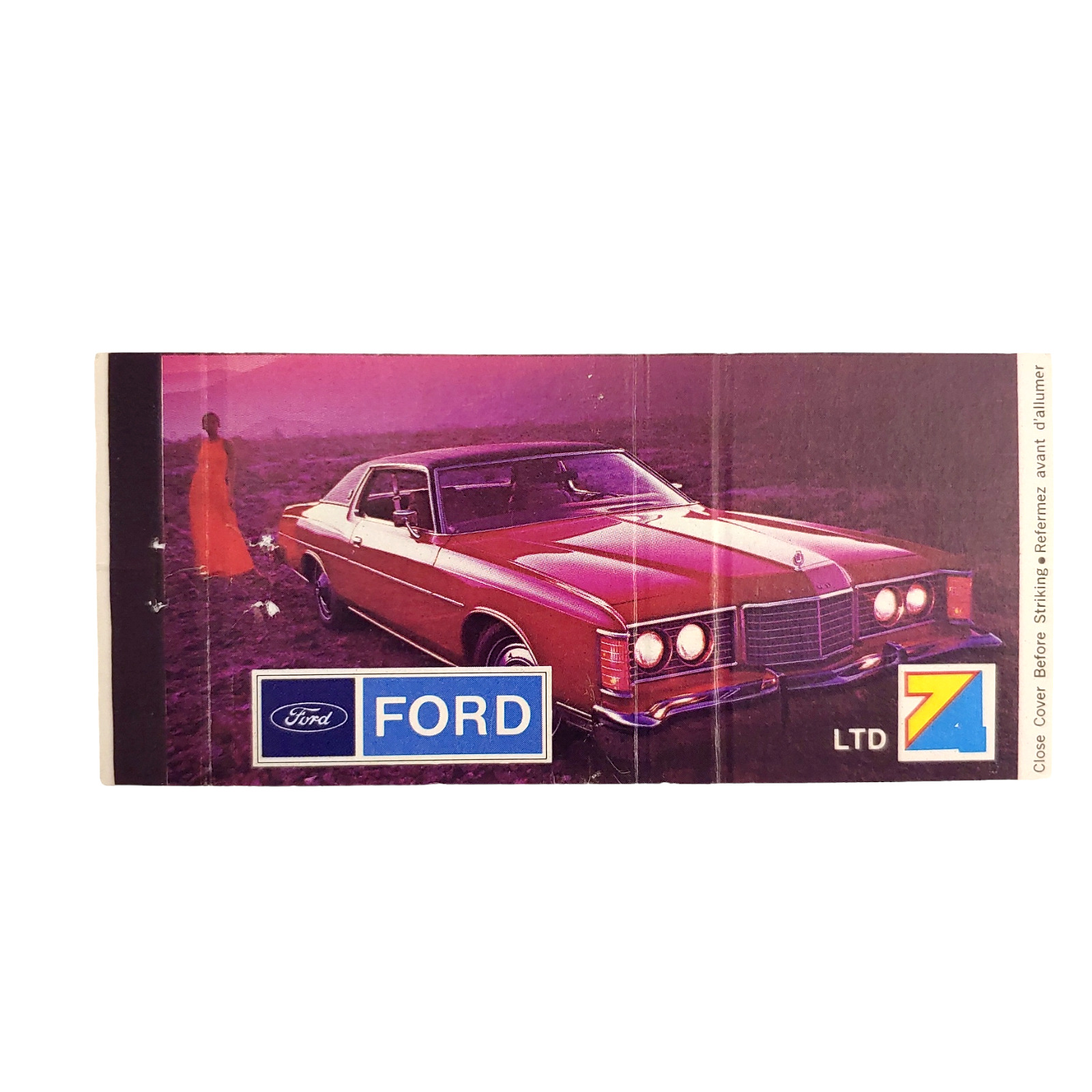 Vintage Matchbook Cover 1974 Ford LTD - Jack Hay Motors Limited