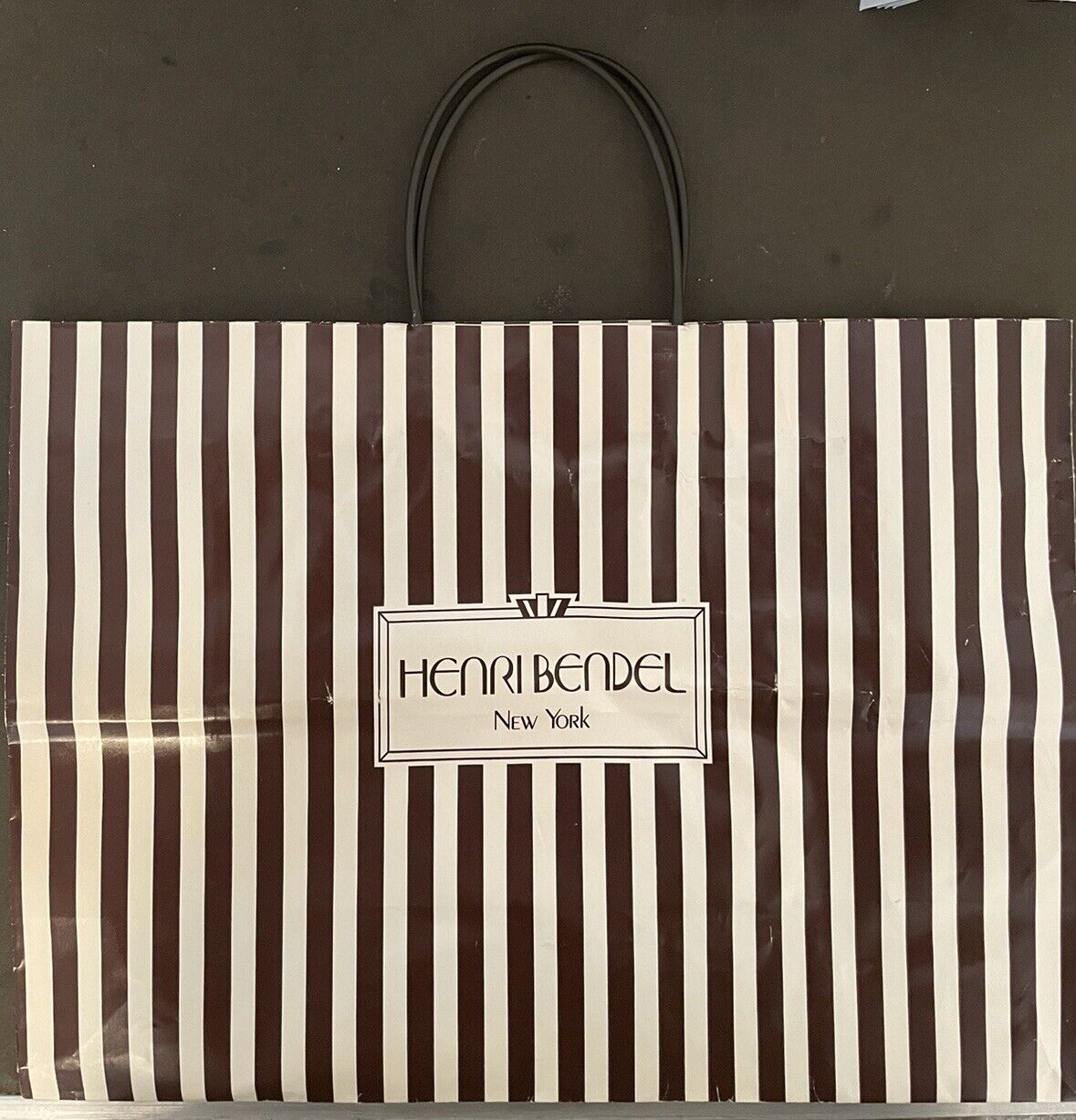 Set of Two Henri Bendel New York Gift Bag & Shopping Bag