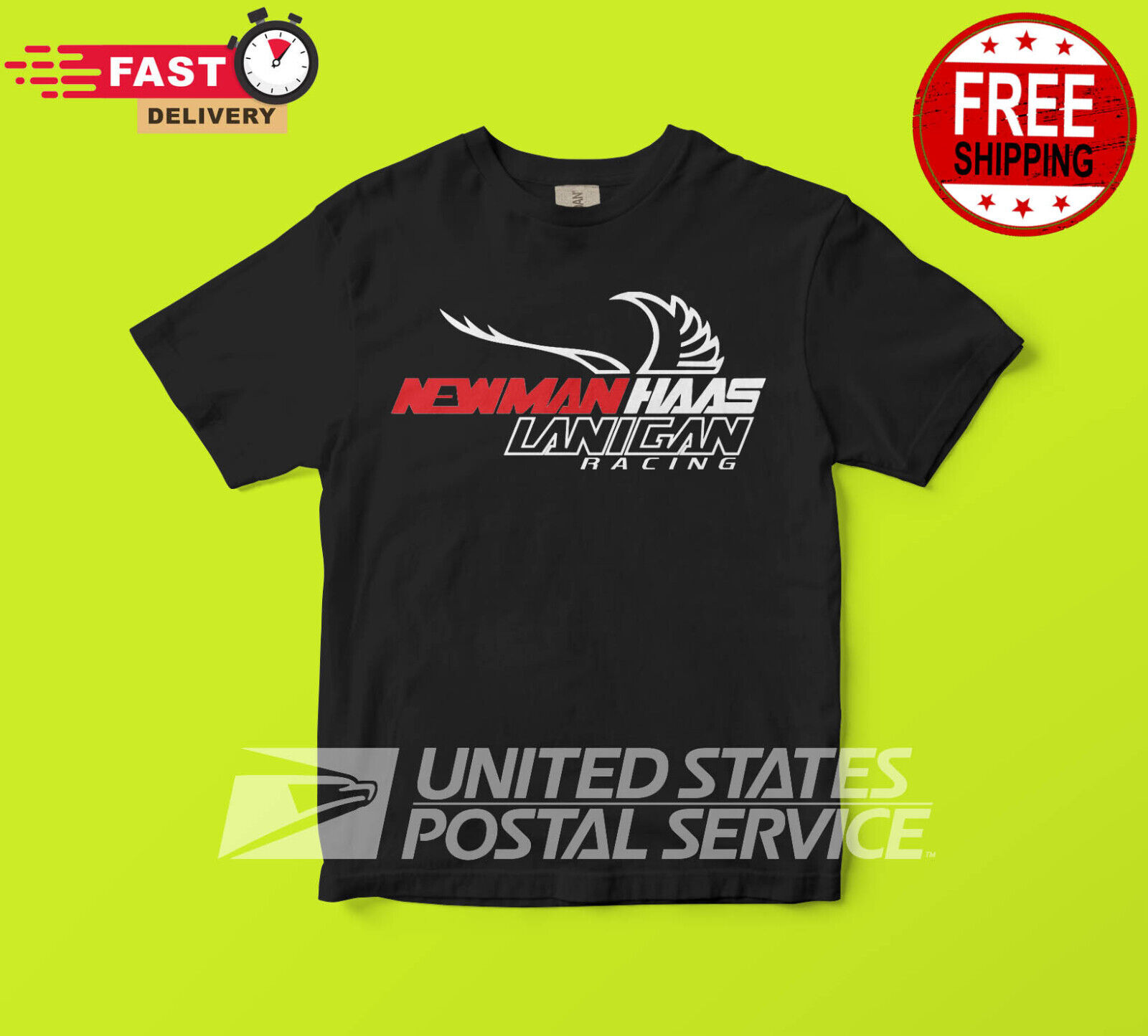 New Shirt NEWMAN HAAS Racing Logo T-shirt Usa Size S to 5XL