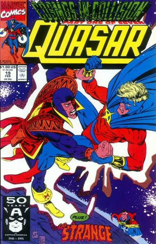Quasar #19 9.0 (W) VF/NM Marvel Comics 1991 STOCK IMAGE