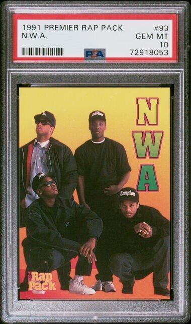 1991 Premier Rap Pack #93 N.W.A. PSA 10 Gem Mint Rookie RC