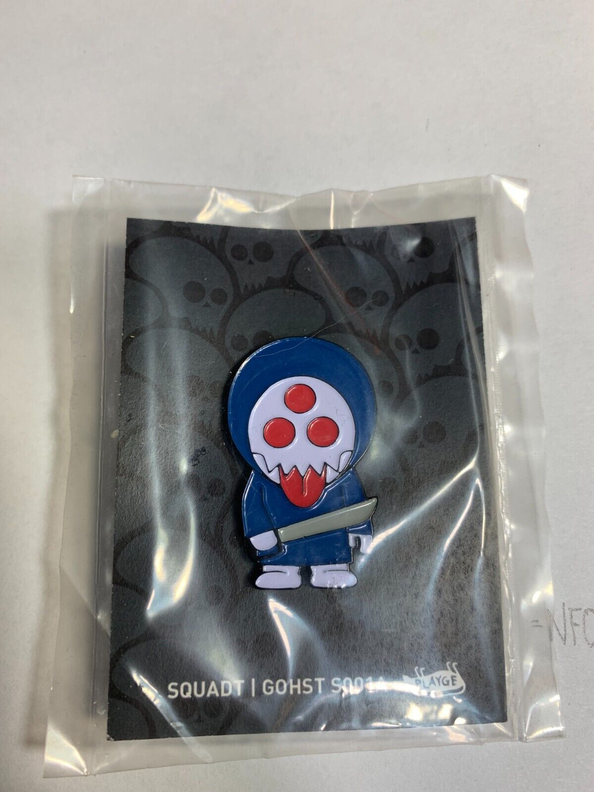 Playge Squadt - Gohst S001A - Signed Numbered #38 of 50 Enamel Pin Jamungo Ferg