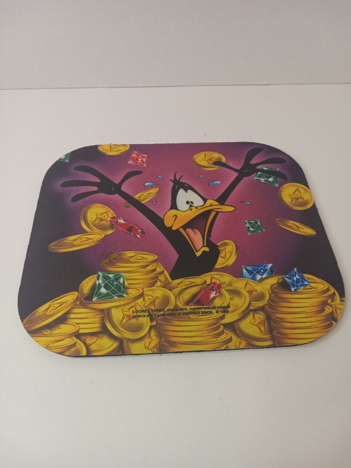 Looney Tunes Daffy Duck Vintage 1995 Foam Mouse Pad
