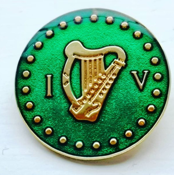 Irish Volunteers Harp Badge - Irish Republican