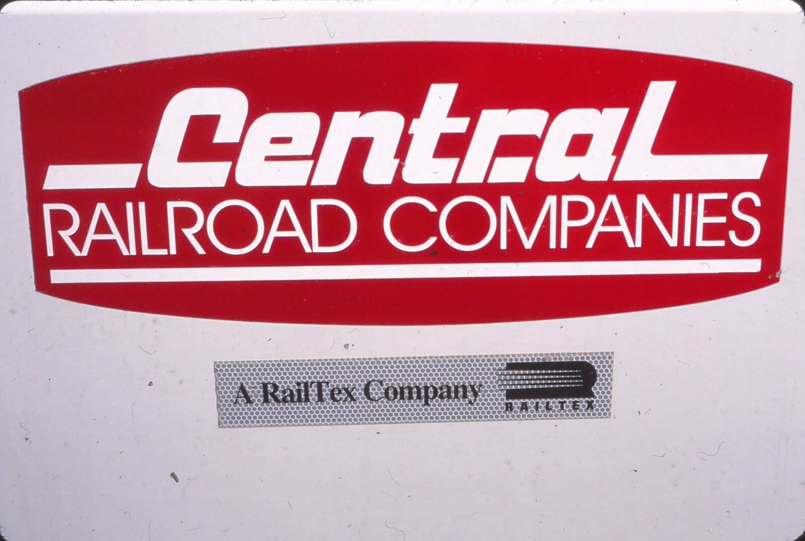 Original Fuji Railroad Slide Railtex Central Railroad Companies Logo Herald