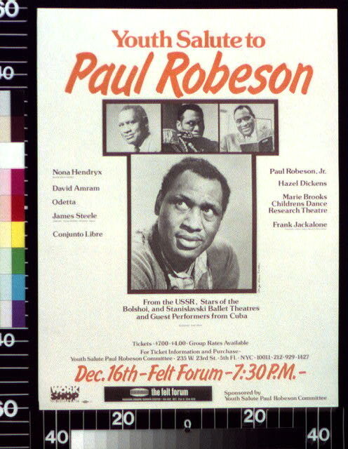Photo:Youth Salute to Paul Robeson